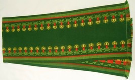Christmas Holiday Woven Table Runner Lit Candles Nordic Cottage 15 X 81&quot; - £31.35 GBP
