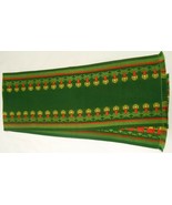 CHRISTMAS HOLIDAY Woven Table Runner Lit Candles Nordic Cottage 15 X 81&quot; - £31.89 GBP