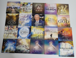 20 Christian CDs &amp; DVDs Lot Pat Gordon Robertson CBN Miracles God Angels Plan - £19.27 GBP