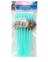 Disney Frozen Character Straws (18 Pack) - Party Supplies - £5.52 GBP