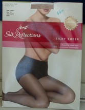 Hanes Silk Reflections - Control Top - Sheer Toe - Size EF - Little Color - NEW - $9.89