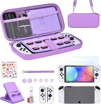 Younik Switch Oled Accessories Bundle, 15 In 1 Purple Switch Oled, Con. - £26.37 GBP