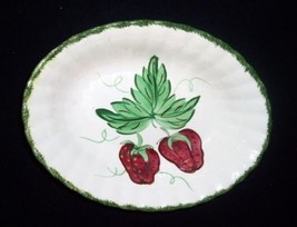 Blue Ridge Southern Pottery WILD STRAWBERRY 9 1/2&quot; Oval Vegetable Servin... - $7.92