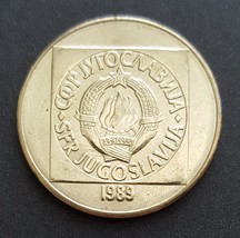 Yugoslavia, 100 Dinara 1989 Coin in XF Condition  - £4.78 GBP