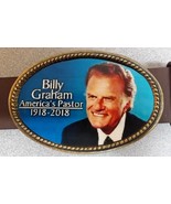 BILLY GRAHAM &quot;AMERICAS PASTOR&quot;  COMMEMORATIVE EPOXY BELT BUCKLE - NEW! - $17.77