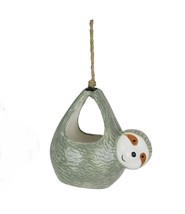 Scratch &amp; Dent Adorable Ceramic Sloth Hanging Mini Planter Great For Succulents - £16.35 GBP