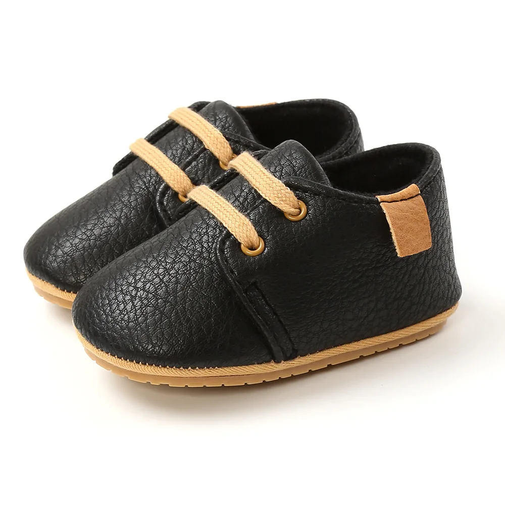 New Baby Shoes Retro Leather Boy Girl Shoes Multicolor  Sole Anti-slip First Wal - $50.53