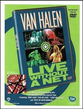 Eddie Van Halen Live Without a Net ad 2004 DVD Video FYE advertisement p... - £3.32 GBP