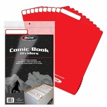 1x Comic Book Dividers - Pack of 25 Red Dividers (1-CD-RED) - £16.78 GBP