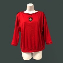 VINTAGE LAND’n SEA Nautical Cruise ware Red Top USA MADE WOMENS Small - $14.85