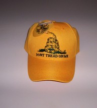&quot;Don&#39;t Tread On Me&quot; Gadsen  Snake Yellow/Orange Embroidered Hat Ball Cap New! - £9.61 GBP