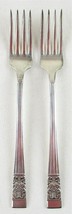 2 Oneida Community Coronation 7.5&quot; Silverplate Grille Forks, 1936, Art Deco - £11.85 GBP