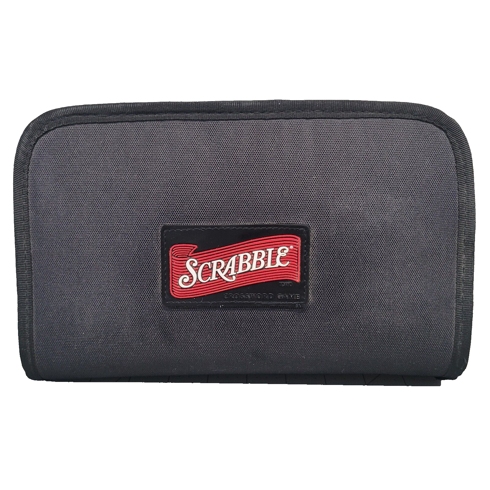 Scrabble Deluxe Travel Edition Board Game Folio Zippered Case Snap Tiles 2001 - $15.99