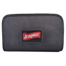 Scrabble Deluxe Travel Edition Board Game Folio Zippered Case Snap Tiles 2001 - $15.99
