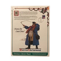 &quot;Merrie Old Coach Driver&quot; - Christmas Collector Panels Stamp - $22.77