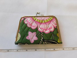 Vera Bradley Olivia Pink Floral Cosmetic Brush Holder Travel 4.75&quot; widest 3.25&quot; - £16.55 GBP