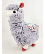 Kellytoy Gray Alpaca Llama Plush w/blanket saddle 12” 2018 SOFT!!!  EUC - £7.41 GBP