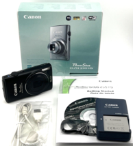 Canon PowerShot ELPH 330 HS Digital Camera Black 12.1MP WiFi 10x Zoom IOB - $344.00