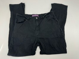 Gloria Vanderbilt Womens Jeans Size 14 Short Amanda Black Denim - $13.98