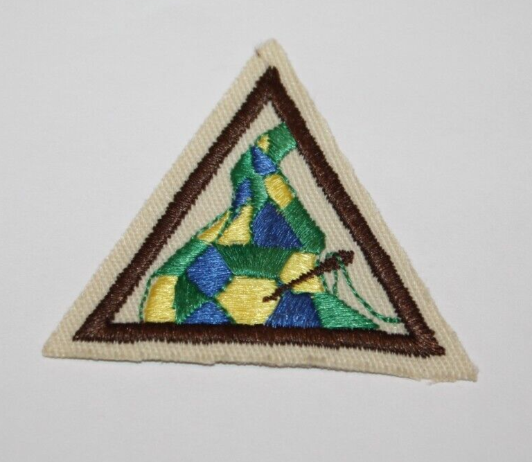 Brownie Girl Scout Try It Badge Stitch It Together Vest Patch Sew Brown ... - $6.87