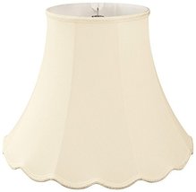 Royal Designs Scalloped Bell Designer Lamp Shade, Beige, 5 x 10 x 8.25 - £31.87 GBP+