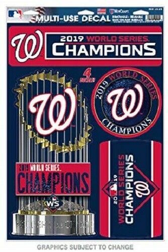 MLB Washington Nationals 2019 World Series Champions 11"x17" Ultra Decal Sticker - $18.99