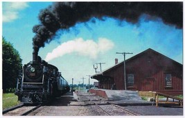 Postcard Train Canadian National Railroad 5607 Elora Ontario 1958 - £3.88 GBP