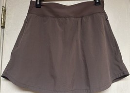 Old Navy Stretchtech Brown Tennis Golf Skirt Women Sz Medium Quick Dry - £10.78 GBP