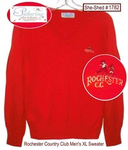 ROCHESTER Men&#39;s XL Embroidered Sweater Pickering Active Sportswear Sweater - £11.69 GBP