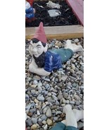 Vintage Garden Gnome Lying Down ELF DWARF FIGURE possible 60s Atlantic M... - $81.48 CAD