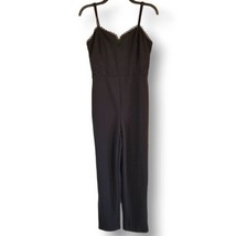 Lush Women&#39;s Size M Black Adjustable Strappy Casual Jumpsuit With Looped Trims - £20.35 GBP