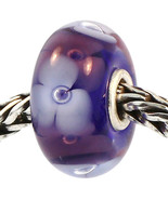 Authentic Trollbeads Glass 61339 Double Flower RETIRED - £11.96 GBP