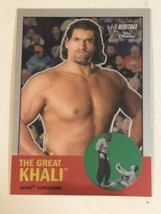 Great Khali WWE Heritage Chrome Topps Trading Card 2007 #7 - £1.55 GBP