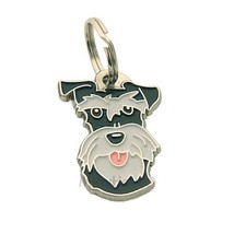 Dog name ID Tag Schnauzer, Personalized, Engraved, Handmade, Charm, Keyc... - £16.17 GBP+