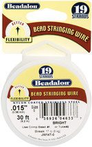 Stringing Wire 19-Strand .015&quot;X30&#39;-Bright - $18.23