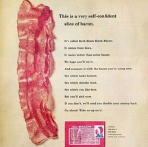 1963 Rath Black Hawk Bacon Advertisement Cured Meats Foods Vintage DWII23 - $562.94 MXN