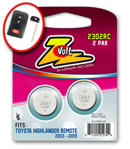 Keyless Remote Batteries (2) For 2013-2019 Toyota Highlander - Free S/H - £3.70 GBP