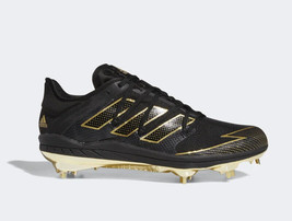 Adidas Adizero Afterburner 7 Men&#39;s Baseball Shoes Spike Gold Black NWT FV9375 - £76.01 GBP
