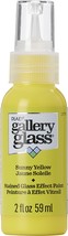 FolkArt Gallery Glass Paint 2oz Sunny Yellow - £12.19 GBP