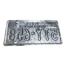 Vintage 1990 Texas Travel Trailer Collectible License Plate Original Tag 5TY 658 - £14.93 GBP