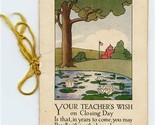 Your Teacher&#39;s Wish on Closing Day Springfield Grand View School No. 64 ... - £9.41 GBP
