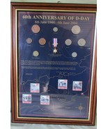 60TH ANNIVERSARY OF JUNE 6 1944 D DAY COINS STAMPS STERLING COLLECTIONS LE - £67.15 GBP