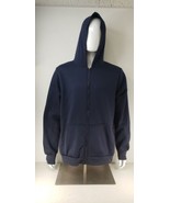 Full-Zip Hoodie Fleece Jacket Long Sleeve Sweatshirt  Blue Large  SKU #0... - £27.00 GBP