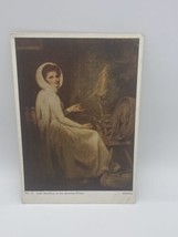 Postcard Lady Hamilton at The Spinning Wheel George Romney Vintage Postcard - £6.25 GBP