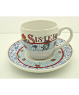 Mary Engelbreit Vintage Tea Cup And Saucer Be Kind To Thy Sister - £11.23 GBP