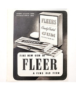 1943 Fleer Candy Coated Peppermint Chewing Gum Advertisement Fleermint D... - $27.41 CAD