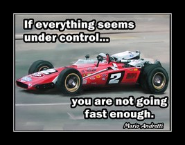 Inspirational Quote Poster Print,Mens Gift, Office Wall Art, Mario Andretti  - £17.57 GBP+