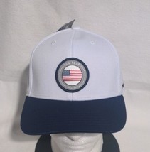 PGA Tour Pro Series Americana Hat (White &amp; Blue, One Size, NWT) - £19.02 GBP
