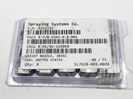 Spraying Systems 6303.0.8.001 Veejet Nozzle 303SS Lot of 8 - $145.00