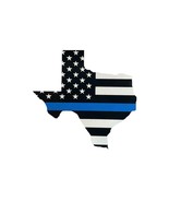TEXAS Thin Blue Line USA Flag Reflective Decal Sticker Police - £6.33 GBP
